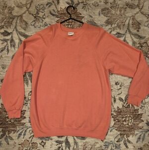 Vintage Hanes Coral Crewneck Sweater - Men's Large